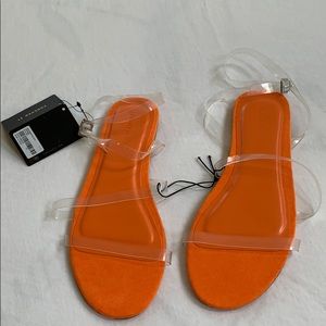 Forever 21 clear strap sandals